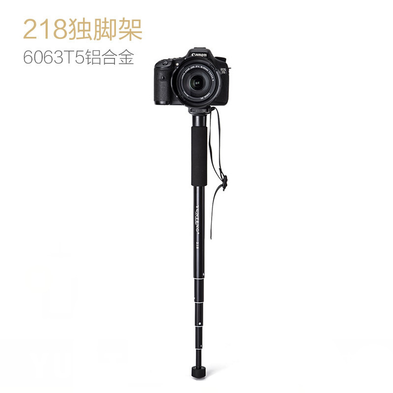 Yunteng 218 Light Portable SLR Camera Monopod Camera Stand Lightweight Photography Single Monopod