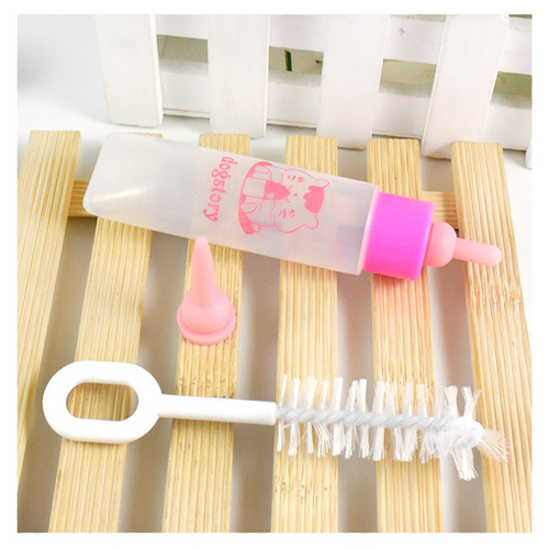 Small pet bottle 30ml hamster rabbit chinchilla water fountain feeder bottle brush pet supplies syringe