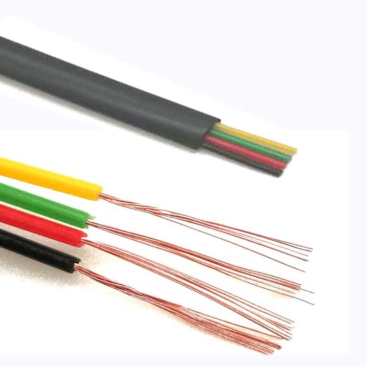 厂家现货四芯26awg无氧铜扁平电话线 4芯RJ11延长线