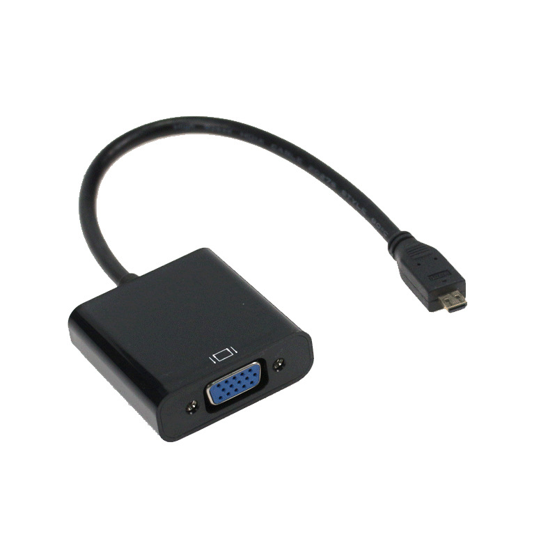Fábrica al por mayor Micro HDMI a VGA Audio teléfono móvil/tablet HDMI a VGA 15CM