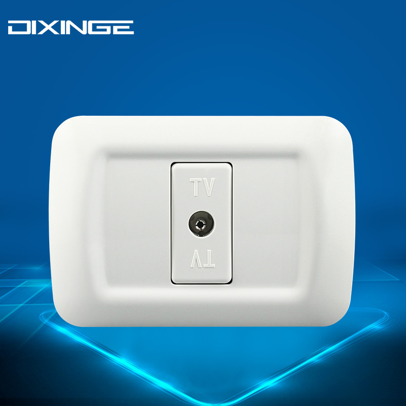 一位意式电视插座意大利意规118型PC面板意标TV接口插孔墙壁插座