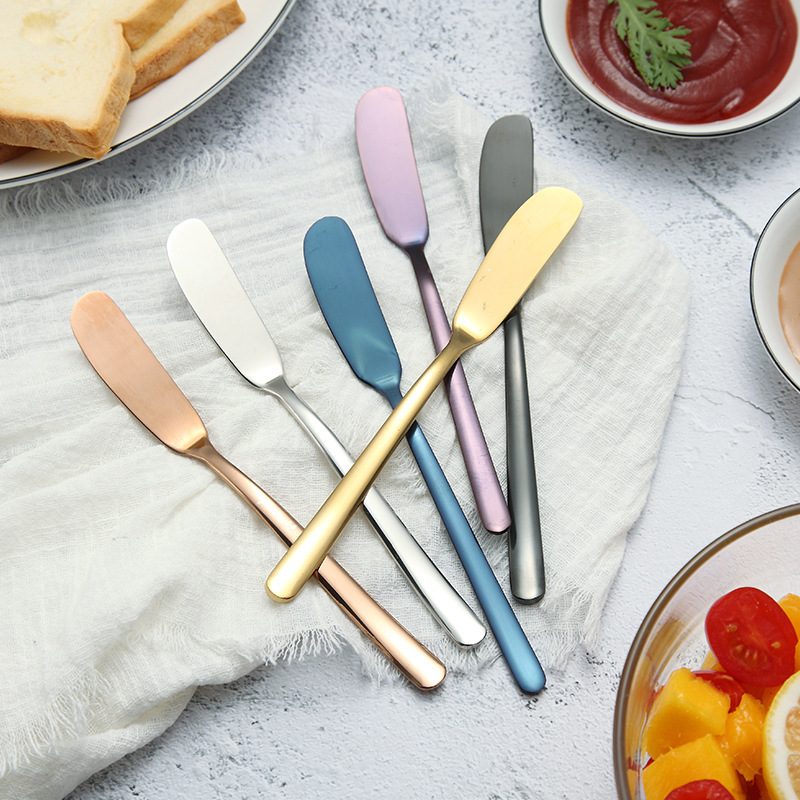 304 stainless steel butter knife jam knife butter spatula thickened spatula spatula cake cream knife household