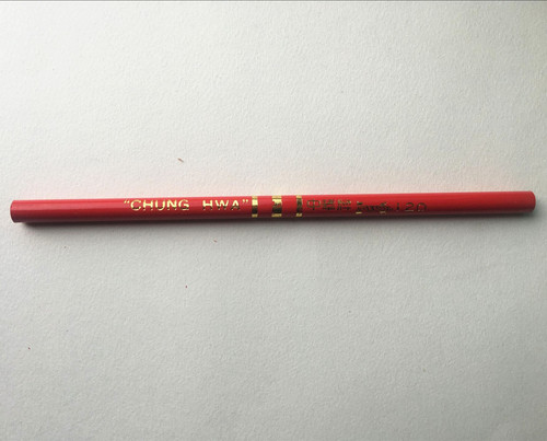Zhonghua brand 120 special pencil full red pencil round pencil construction setting line marking red pencil