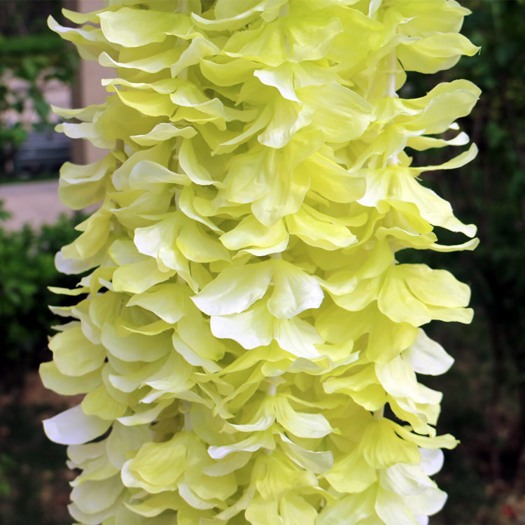 Boda de la flor artificial de la orquídea cadena al por mayor de la tira de la flor Arreglo de La boda Hortensia Flor de cadena flor artificial