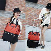 拉杆包旅行包女大容量手提韩版短途旅游行李袋logo印制网红行旅包