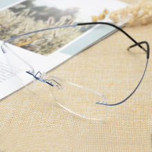 新产品近视眼镜架男女款合金无框眼镜框架眼镜 批发