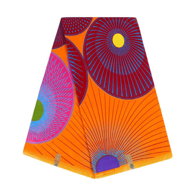 棉质非洲蜡布 非洲传统双面印花面料 出口品质现货供应6码起售