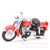 Harley davidson, classic road realistic metal motorcycle, car model, scale 1:18, 2022