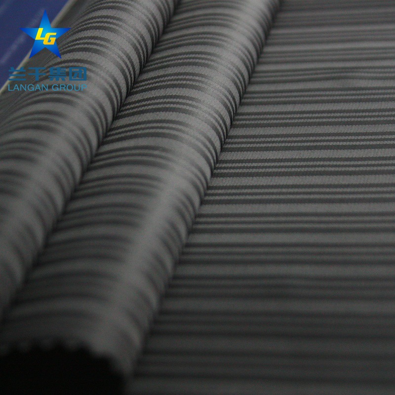 条子美丽绸 斜纹涤塔夫230t 服装里布 光滑 色牢度佳