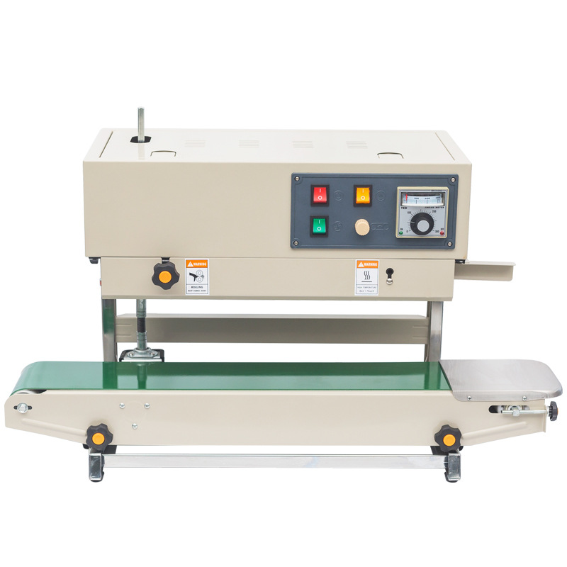 Dingye FR900 (con marco vertical) máquina de sellado automático vertical y horizontal para bolsas de película de aluminio máquina de sellado vertical
