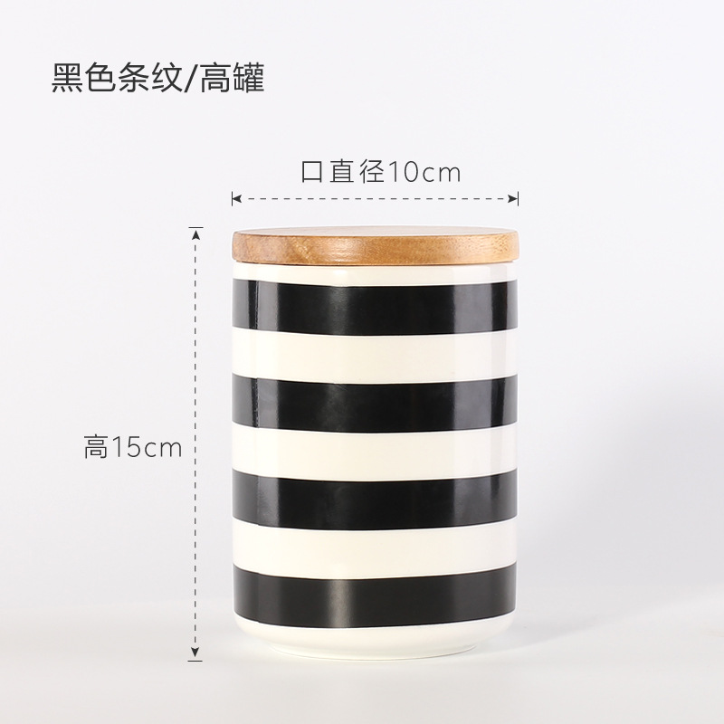 Negro rayado alto tanque