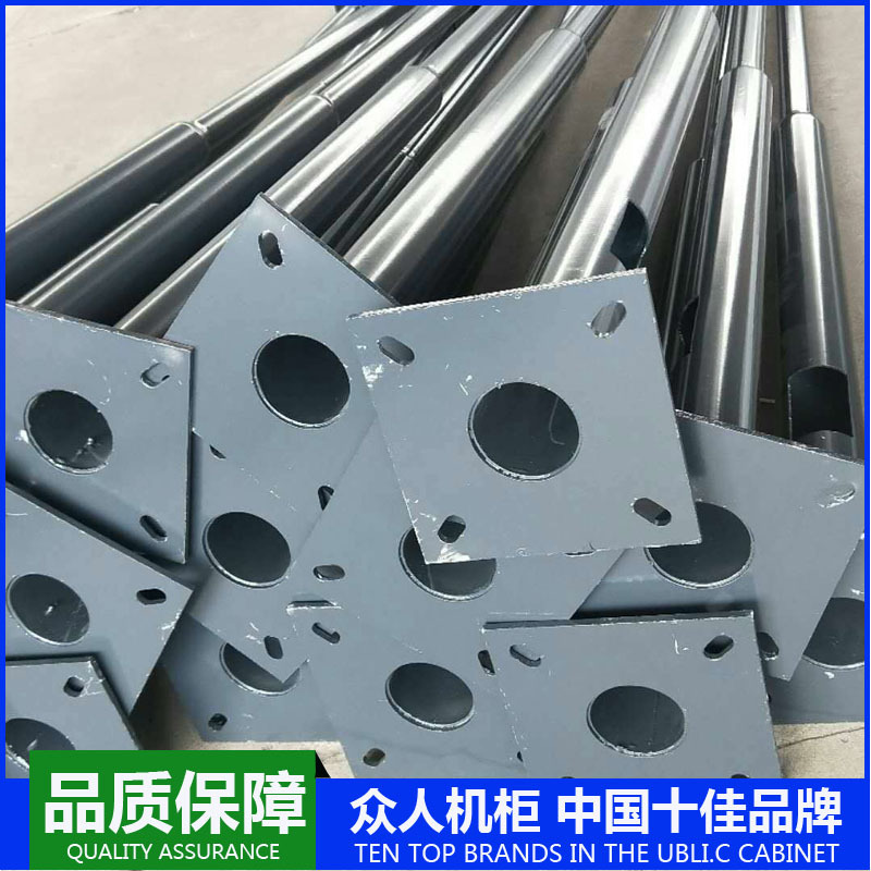 监控立杆支架道路监控杆八角杆大小节镀锌杆户外监控支架