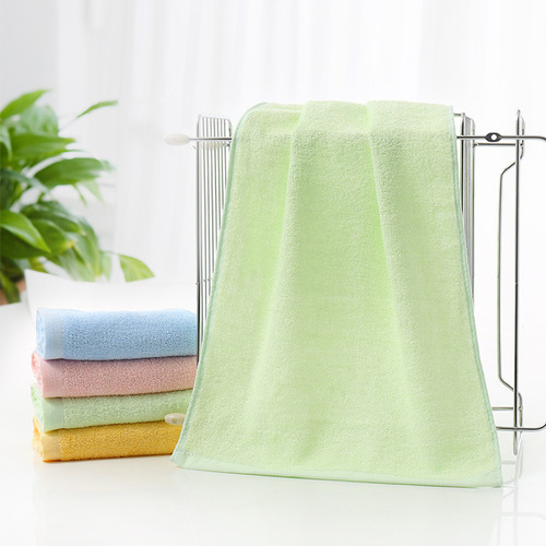 Simple bamboo fiber face towel, super soft and absorbent, household facial cleansing towel, gift labor protection towel, Gaoyang wholesale