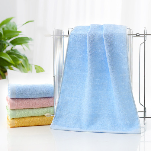 Simple bamboo fiber face towel, super soft and absorbent, household facial cleansing towel, gift labor protection towel, Gaoyang wholesale