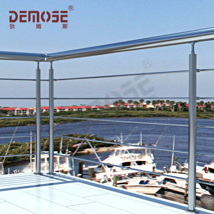 出口品质  室内外简约不锈钢拉丝栏杆 拉丝立柱 不锈钢立柱