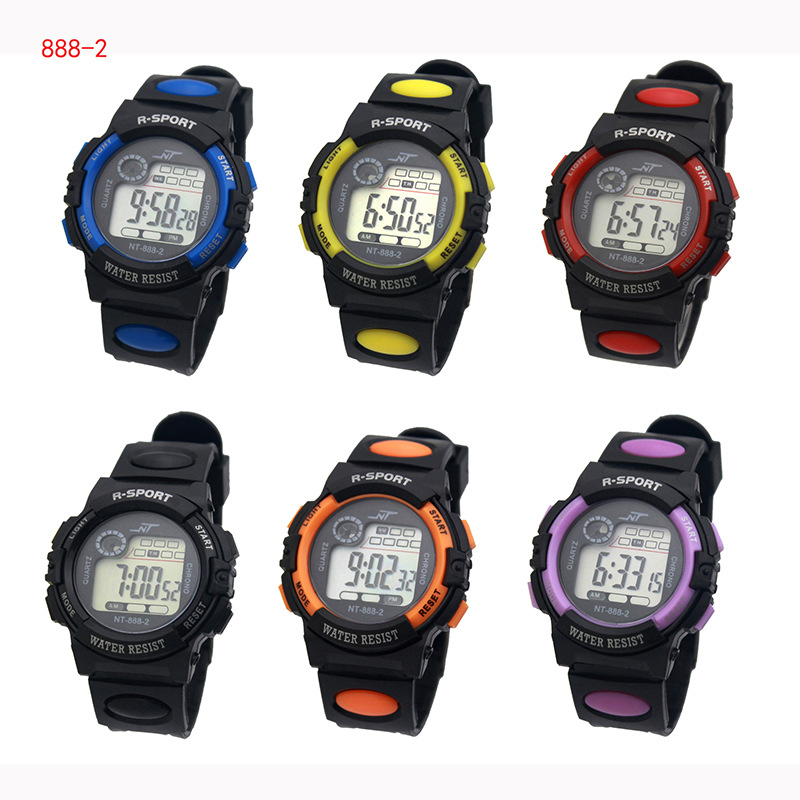Reloj deportivo reloj electrónico para niños reloj de tendencia deportiva simple regalos promocionales reloj de los niños suministro físico en vivo
