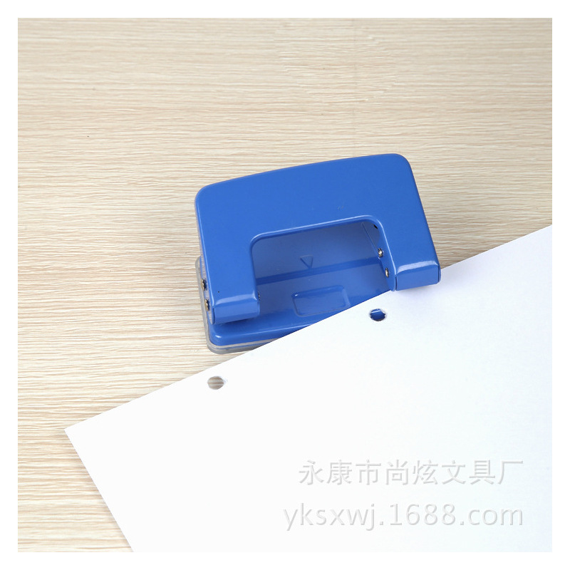 Máquina punzonadora de doble agujero de metal de fábrica máquina punzonadora manual de dos agujeros máquina punzonadora Oficina personalización al por mayor