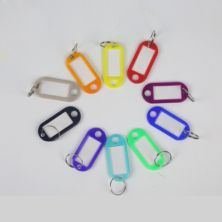 Factory wholesale color PP plastic keychain creative and practical gift keychain accessories car pendant key ring Factory wholesale color PP plastic keychain creative and practical gift keychain accessories car pendant key ring