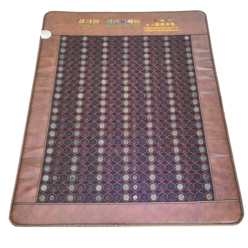 电加热玉石锗石托玛琳远红外锗石电气石冬暖夏凉会销体验礼品床垫