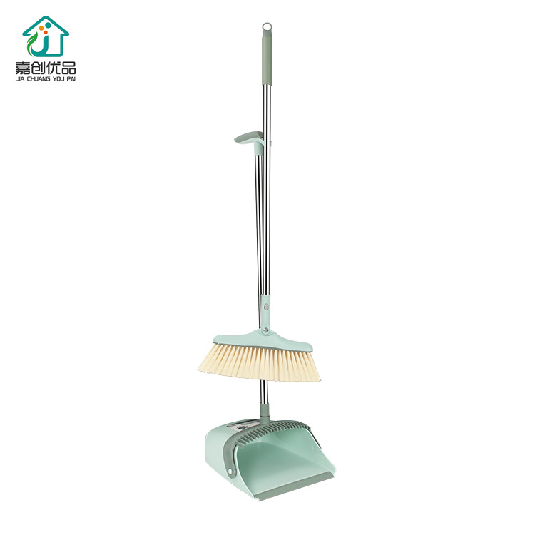Peine los dientes rotación escoba recogedor combinación hogar escoba pelo antiadherente pelo suave escoba recogedor traje
