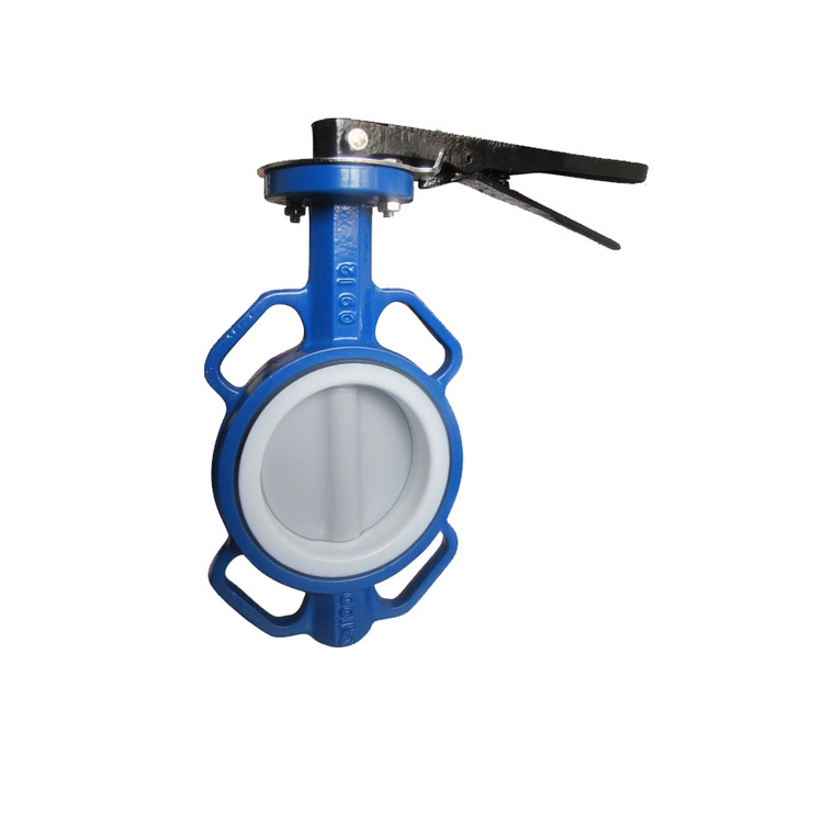 耐腐蚀蝶阀D71F46-16C铸钢衬四氟手柄蝶阀 手柄蝶阀 铸钢衬氟蝶阀