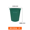 Round plastic flowerpot for growing plants, increased thickness