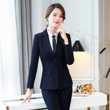 XN918秋季职业装女裙套装修身西服办公室面试酒店前台经理工作服