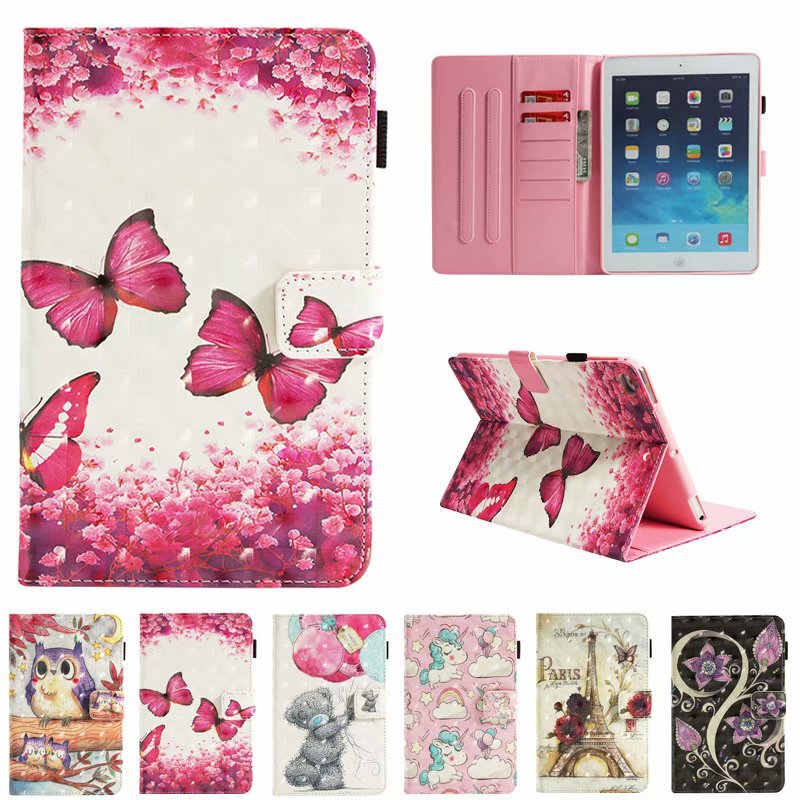 Applicable to IPAD23456789 10.2 MINI234 PRO10.5 9.7 T51/90 painted 3D leather case