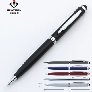 厂家供应 商务圆珠笔礼品触屏头金属笔  可加logo