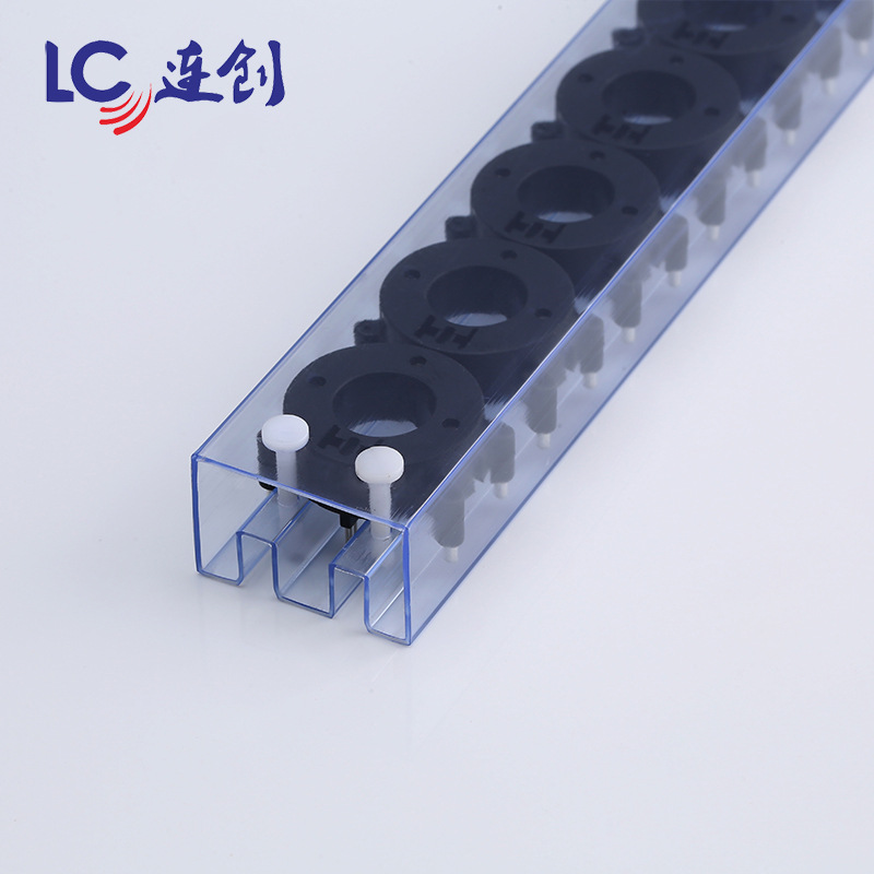 PVC塑胶透明包装管供应商生产ic元器件继电器包装管防静电电子管