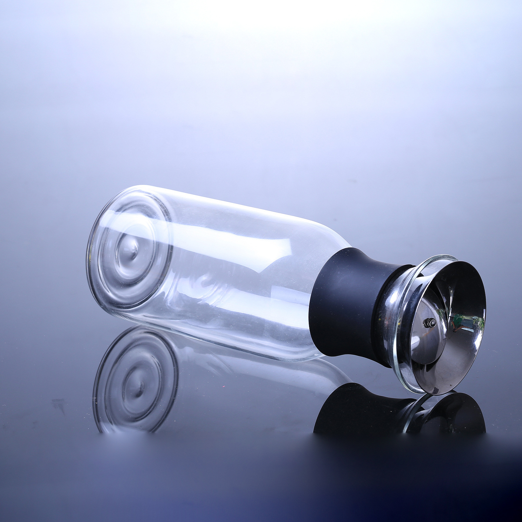 Botella de agua fría de vidrio ruoli botella de agua de limón doméstica jugo de gran capacidad