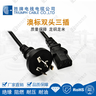 SAA�Ę�ֱ����H05VV-F3*0.75mm�Դ��10AֱƷ��β��������C13Ʒβ