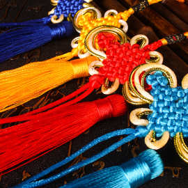 中国结 8盘金边结配流苏 葫芦挂件小中国结流苏挂件厂家批发