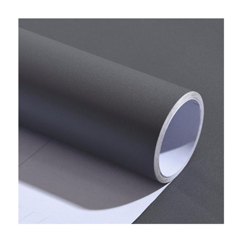 Nordic ins style dark gray solid color self-adhesive wallpaper pure white light gray clothing store dormitory wallpaper with adhesive backing