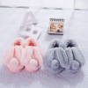 Cartoon children's card holder, keep warm slippers for boys, family style, wholesale