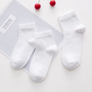 Студенческие белые носки, маленькие и маленькие дети, носки, носки, хлопковые белые носки, мужские носки, производители с десен прямой продажи