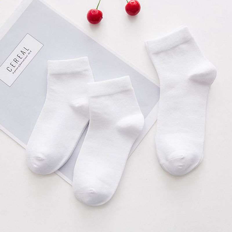 Student White Socks Children's Socks Cotton White Socks Men's and Women's Socks Dispensing Lace Factory Outlet