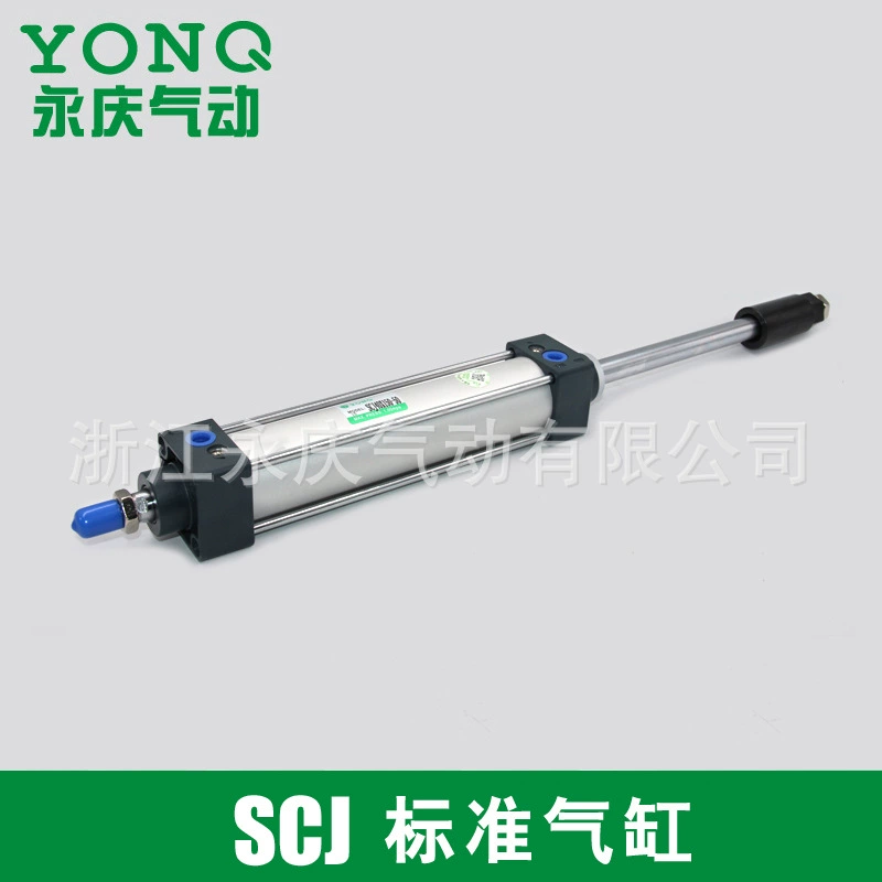 Регулируемый стандартный цилиндр SCJ40X25X50X75X100X125X200X300X400X500 из алюминиевого сплава