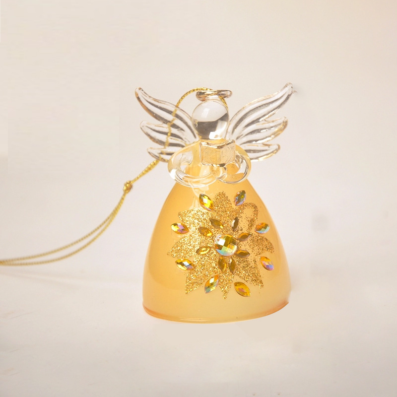 Creativo pintado de cristal Ángel decoración del hogar artesanía adornos coche regalo cumpleaños