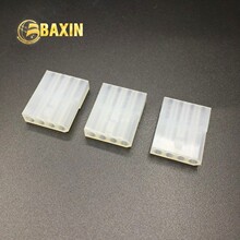 3.7mm间距条形连接器 1*4电子线连接器4孔公胶壳插头 5500-4P