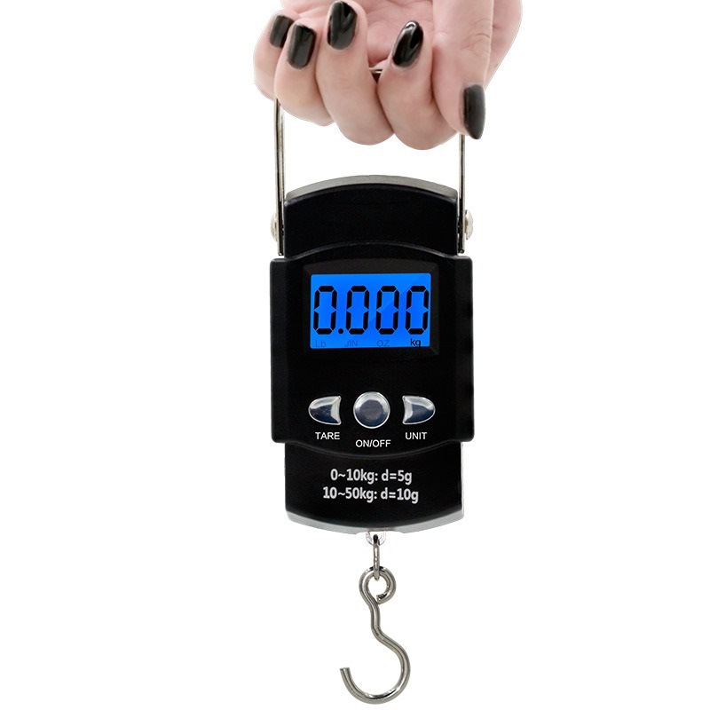 家用手提秤电子50kg便携式手提不锈钢行李称快递秤包裹称挂钩批发