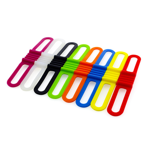 Mountain bike bicycle accessories silicone straps colorful light straps cable ties bicycle straps cycling equipment parts