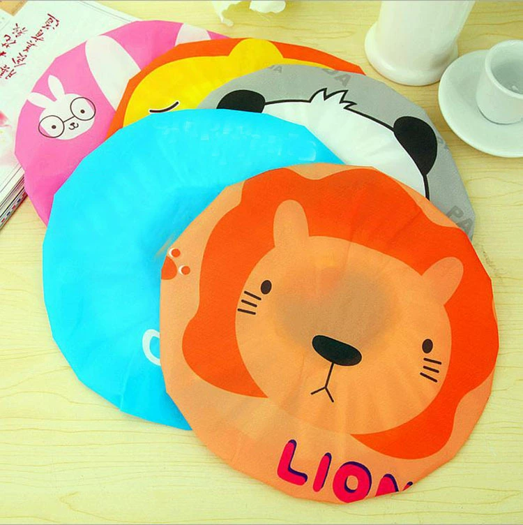 Cartoon waterproof shower cap, hair cap