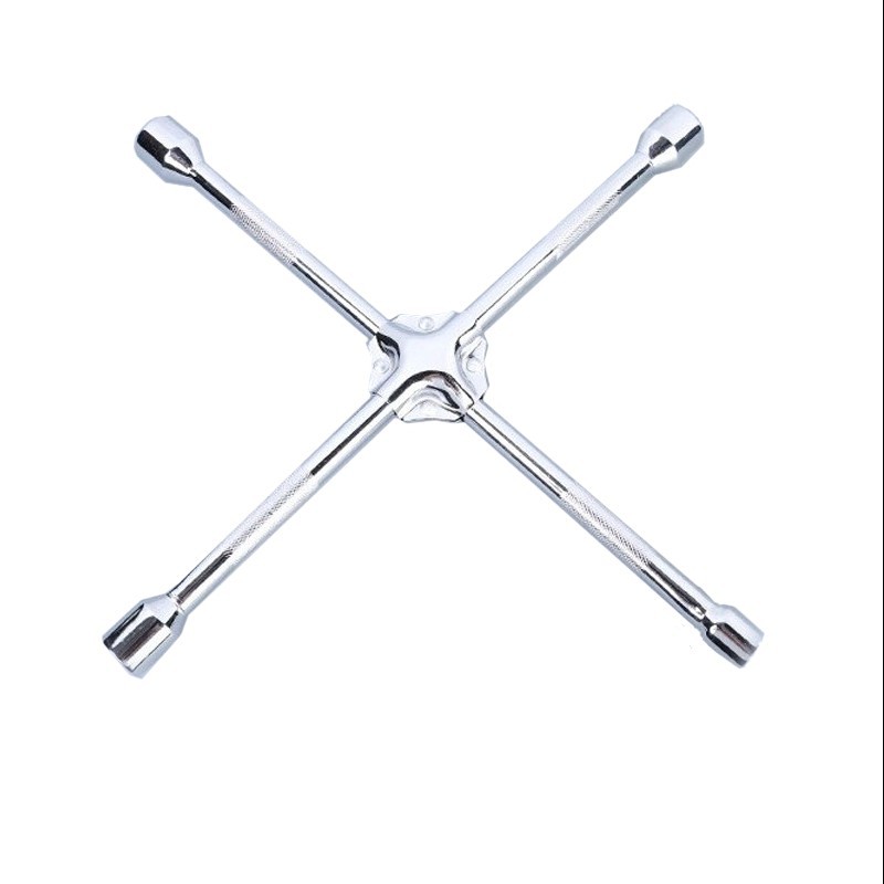 Llave de Tubo Hexagonal Forjada del Fabricante, Herramientas Manuales para Reparación de Automóviles, Llave Cruzada Plegable, Llave Cruzada para Neumáticos