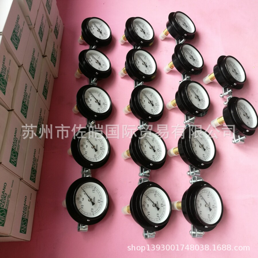 NAGANO长野计器品牌原装通用压力表 AA15型号NKS真空仪表