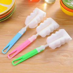Wholesale long handle thermos cup brush, sponge cup cleaning brush, cup washing bottle cup brush