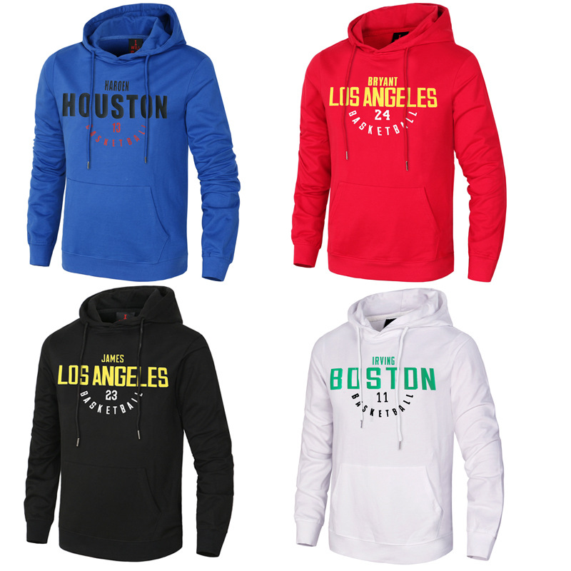 Autumn and Winter Pullover Curry Pure Cotton Loose Board Jacket Basketball Training Hooded Sports Long Sleeves