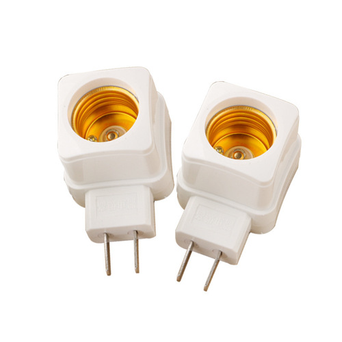 e27 lamp holder pipe type screw lamp holder plug-in night light lamp holder conversion lamp holder wholesale with switch