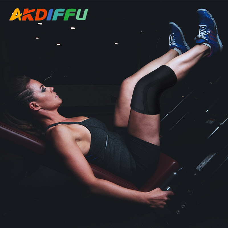 Levantamiento de pesas en cuclillas rodilla almohadilla de neopreno Hércules rodilla engrosada material de buceo 5mm rodillera fabricante