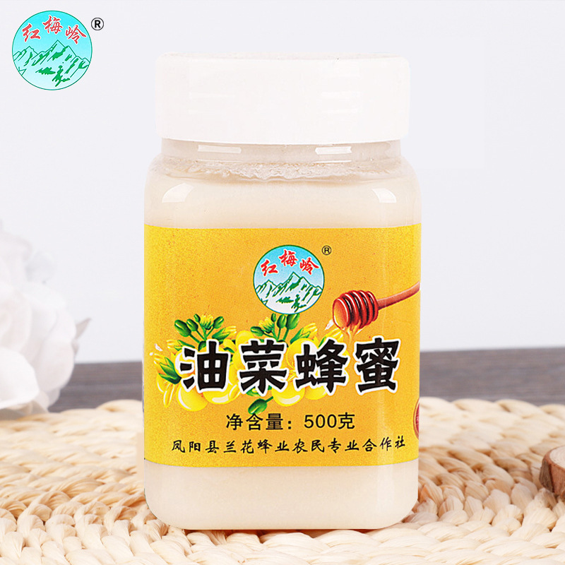 Rapeseed Flower Honey 2024 Farm Crystal New Honey Launched Hot Selling New Product Recommendation Hot Selling Bottled 500g